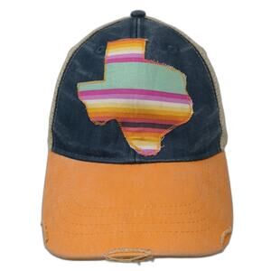 Texas State Snapback Trucker Hat Multicolor One Size Adjustable Mesh Back Adams